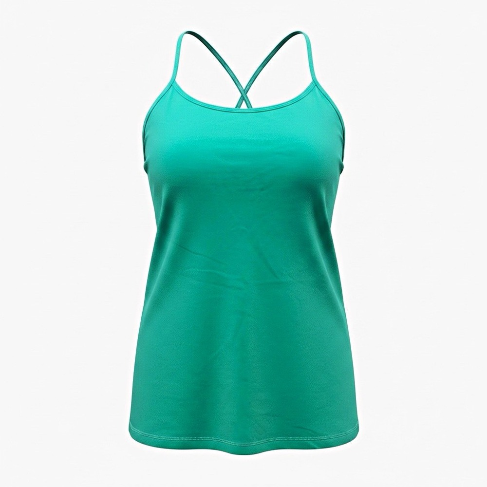 Lululemon Women’s Green Scoop Neck Slim Fit Stretch Yoga Tank XL